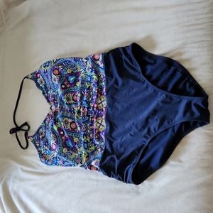 Athleta Large Tall One Piece Swimsuit